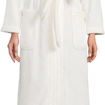 Women's Cozy Plush Long Wrap Robe