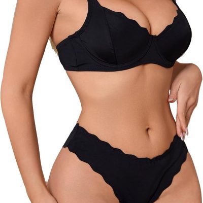 Lingerie Sets for Women Sexy Matching Bra and Panty Sets 2 Piece Underwire Underwear