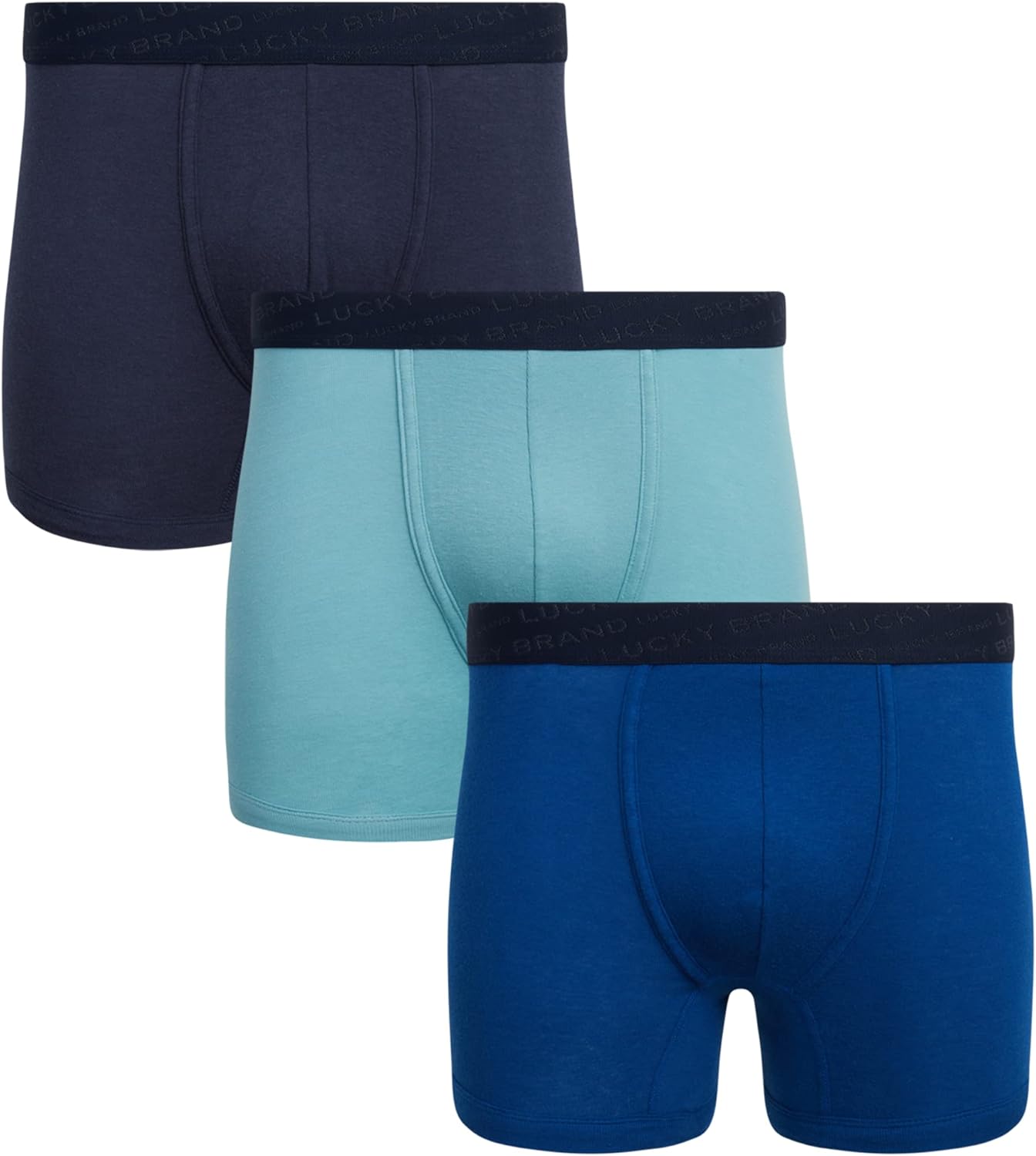 Mens Boxer Briefs - 3 Pack Soft Mens Underwear Boxer Briefs with Contour Pouch - Breathable Boxers for Men