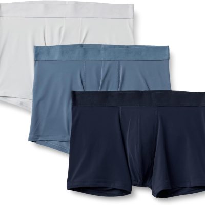 Men's Microfiber Boxer Shorts Underwear, Pack of 3