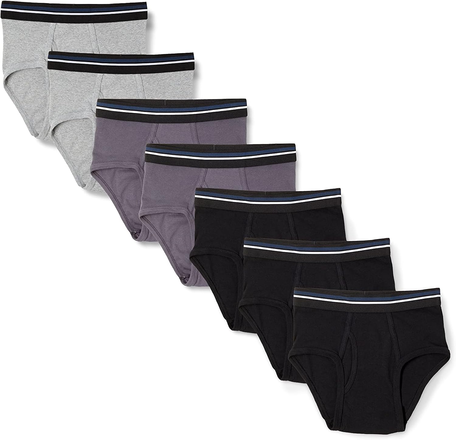 Men's Cotton Tag-Free Breathable Briefs Underwear, Multipacks