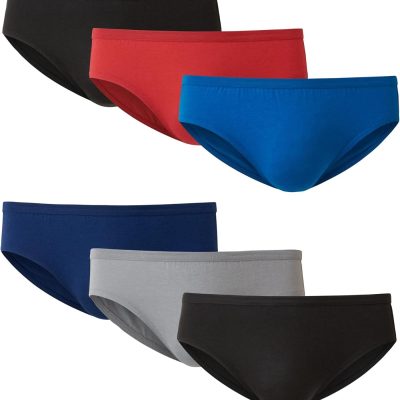 Men's Tagless Comfort Flex Fit Dyed Bikini, 6 Pack