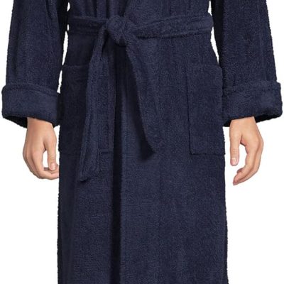 Men's Full Length Turkish Cotton Terry Bathrobe
