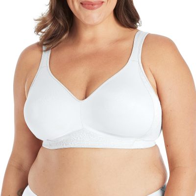 Women Smoothing Wireless Bra, 18 Hour Plus-Size T-Shirt Bras Available, No Show, 4049