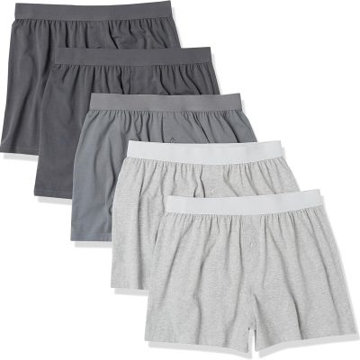 Cotton Jersey Boxers - Men's Underwear, Available in Big & Tall, Pack of 5