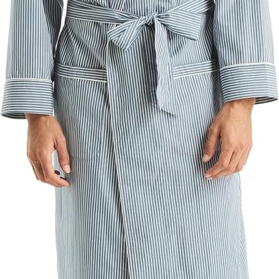 Mens Sustainably Crafted Striped Robe
